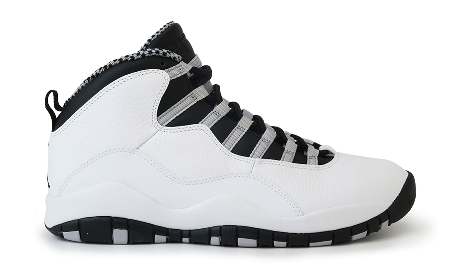 all white retro 10